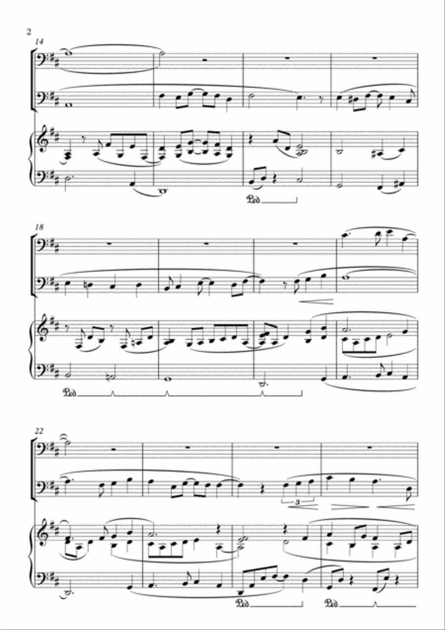 A Whole New World (from 'Aladdin') Bassoon Solo scores gallery preview page 2