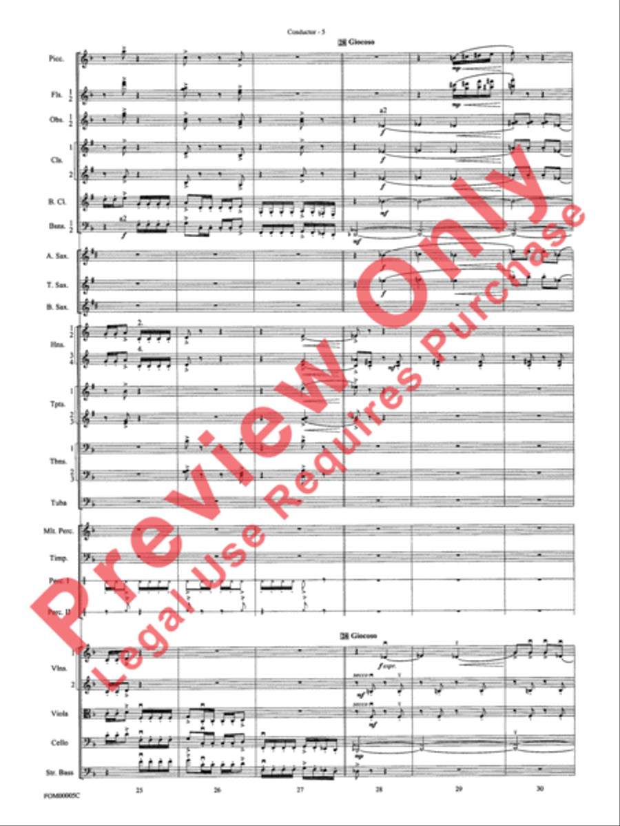 An American in Paris Suite Full Orchestra scores gallery preview page 8