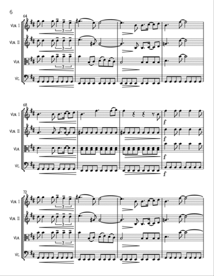 You Know My Name from CASINO ROYALE String Quartet scores gallery preview page 6