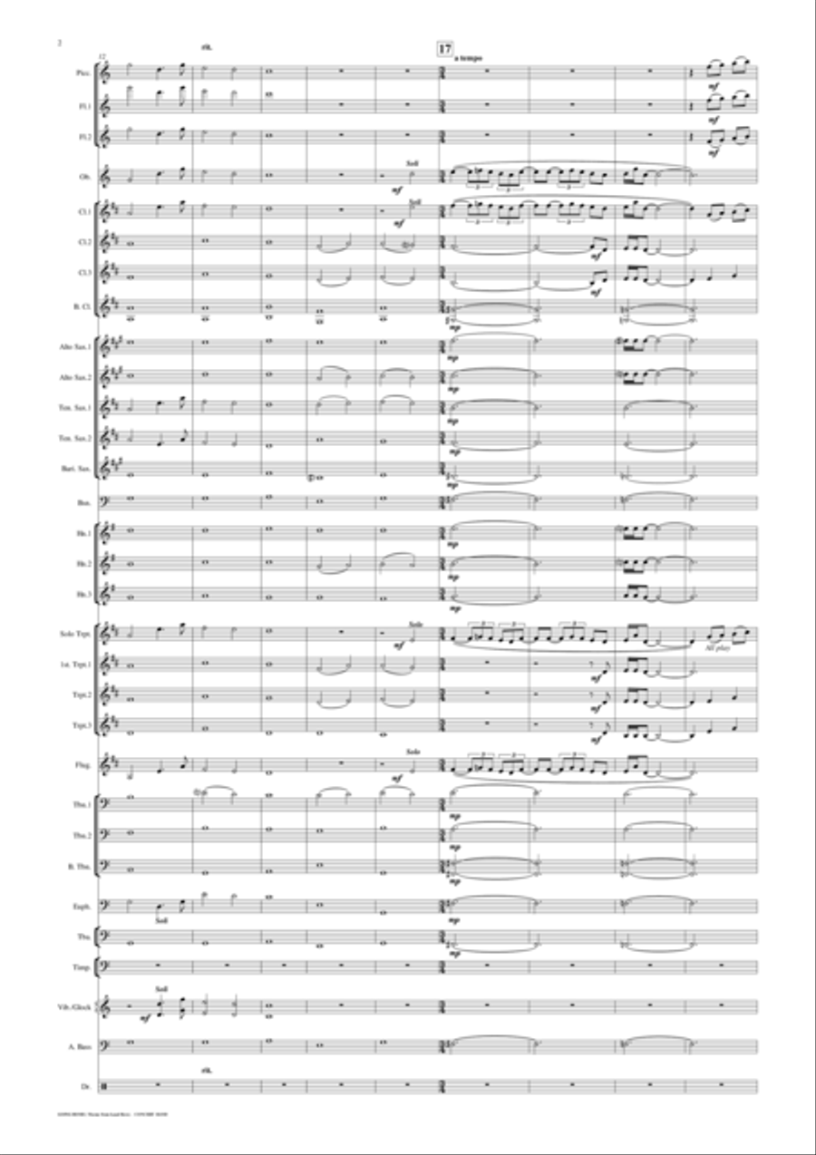 Going Home Concert Band scores gallery preview page 3