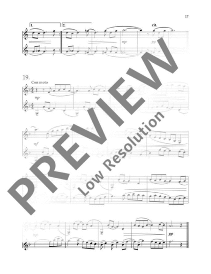 Clarinet Sight-Reading 2 Clarinet Solo scores gallery preview page 18