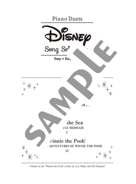 Disney Song Selections for Easy Duets/English Version