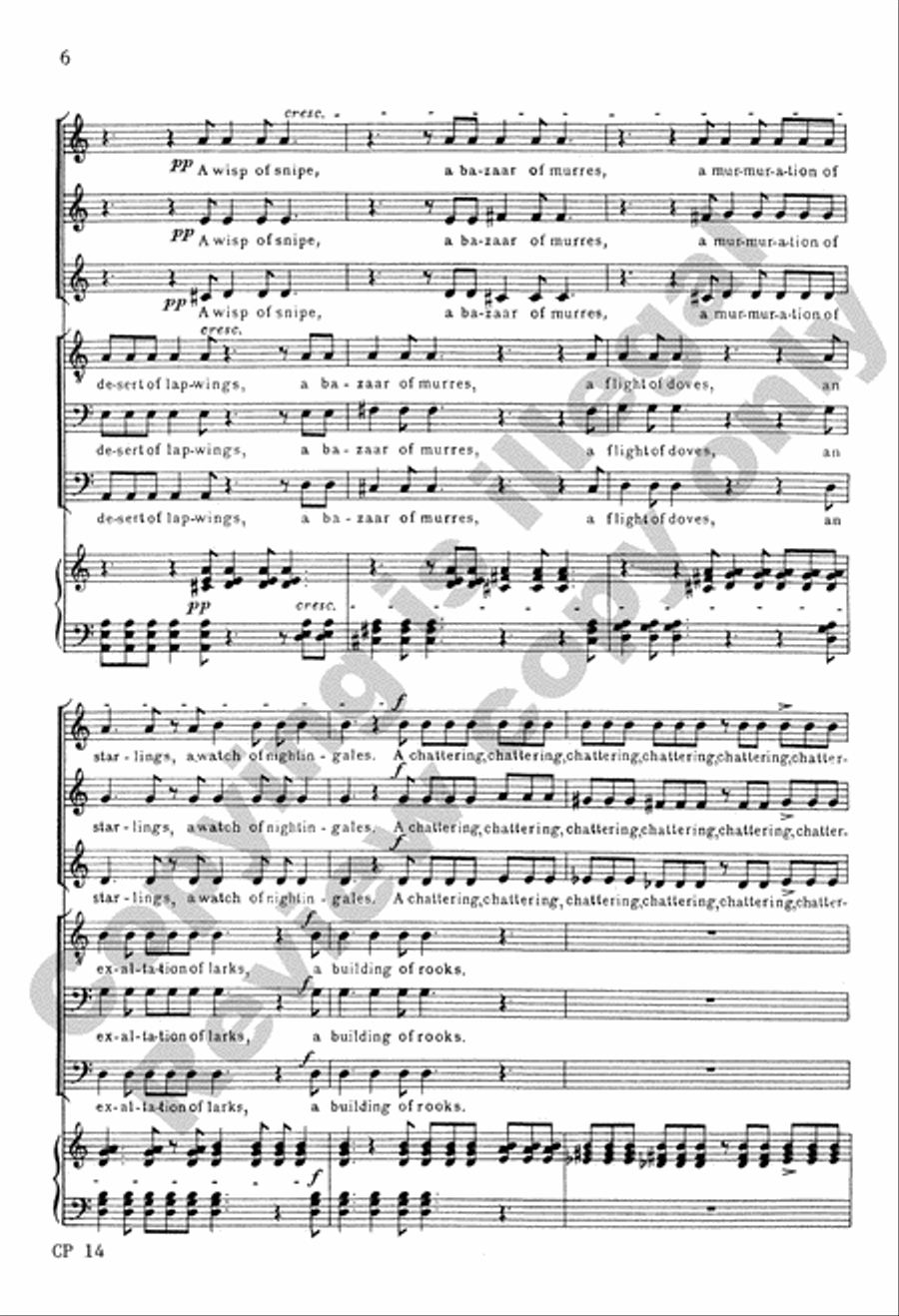 Birds A Cappella scores gallery preview page 19