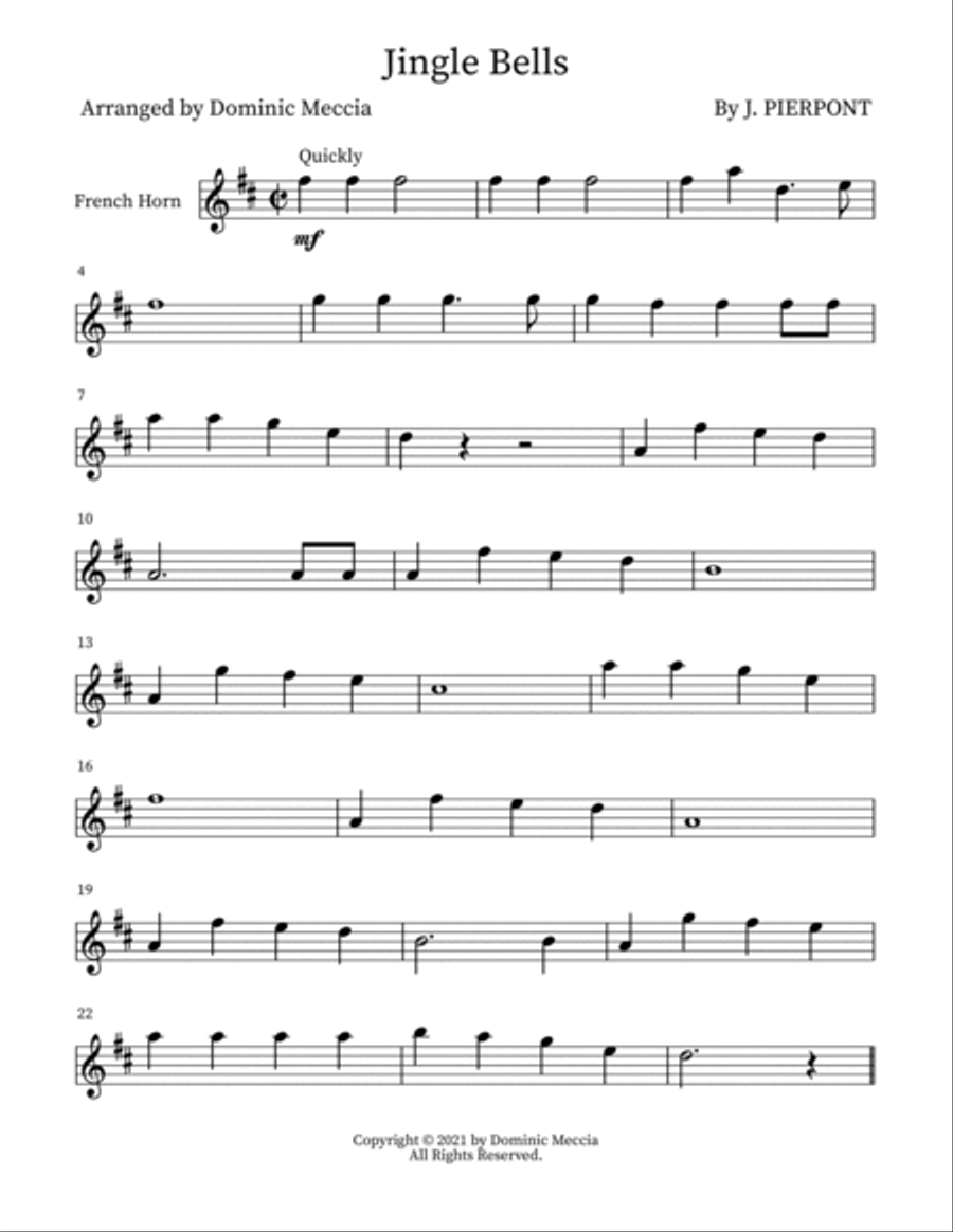Jingle Bells Brass Duet scores gallery preview page 3