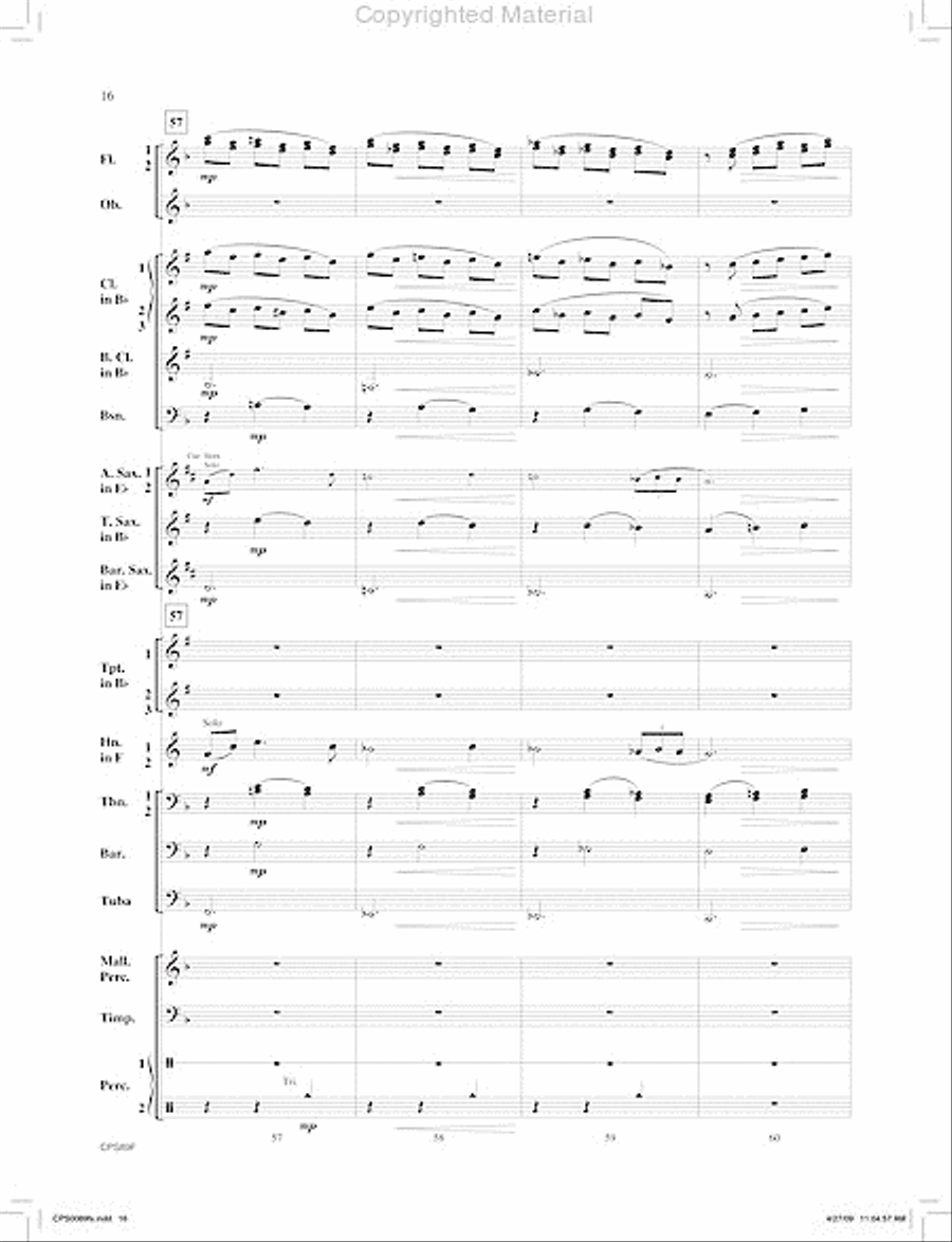Canonic Fantasy Canonic Fantasy Concert Band scores gallery preview page 17