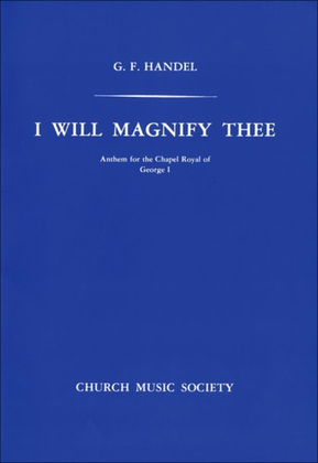 Book cover for I will magnify Thee
