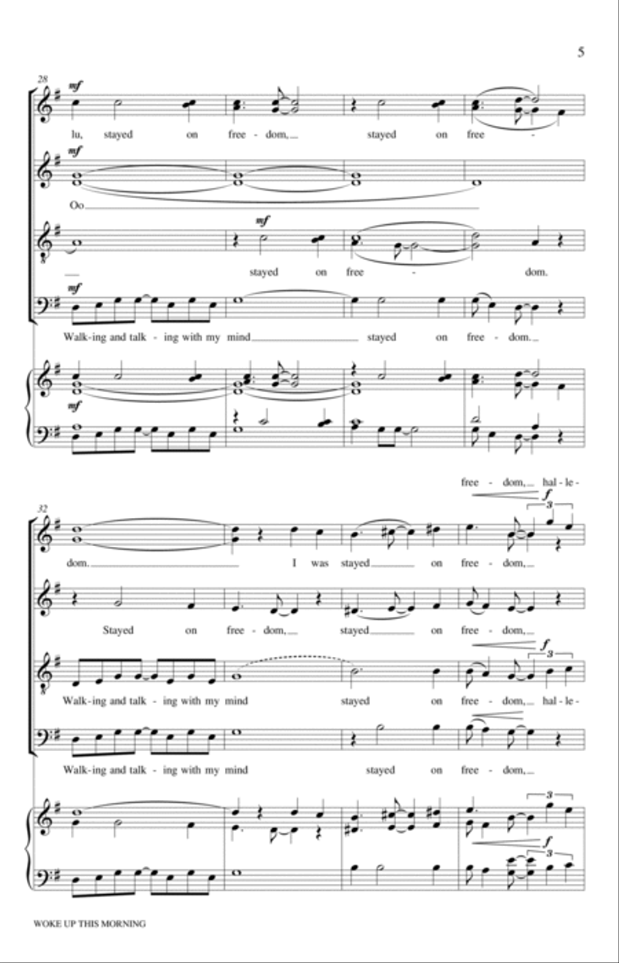 Woke Up This Morning Woke Up This Morning 4-Part scores gallery preview page 5