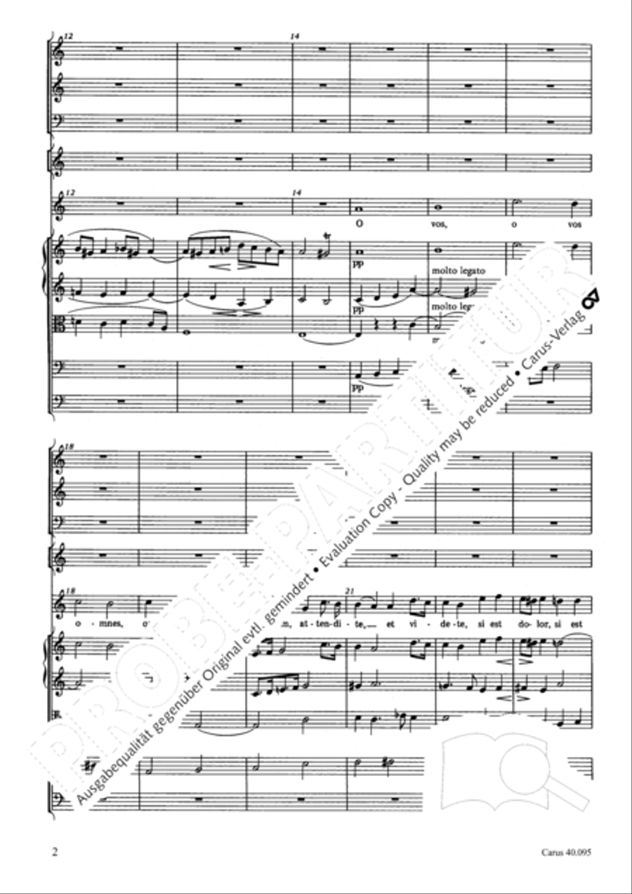 The Seven Words (Die Sieben Worte) 4-Part scores gallery preview page 17