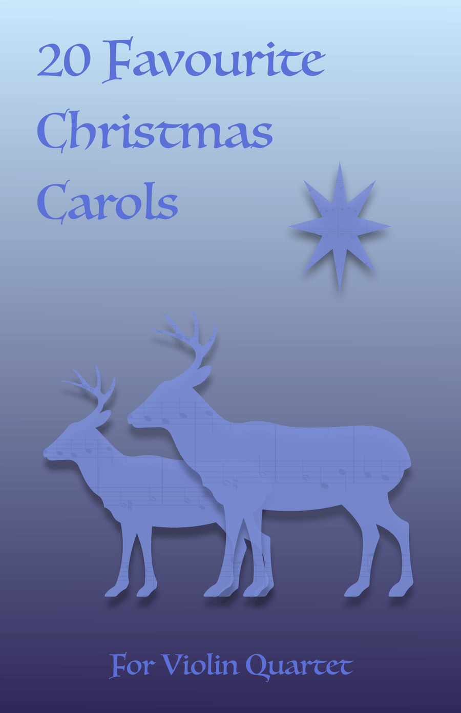 20 Favourite Christmas Carols for Violin Quartet String Quartet scores gallery preview page 1