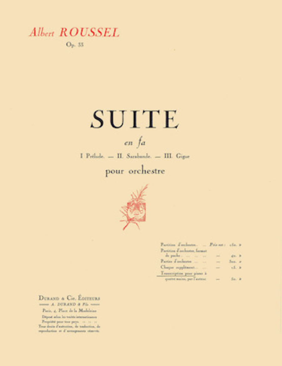 Suite in F, Op. 33 1 Piano, 4-Hands scores gallery preview page 1