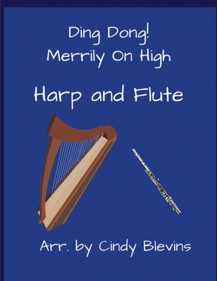 Book cover for Ding Dong! Merrily on High, for Harp and Flute