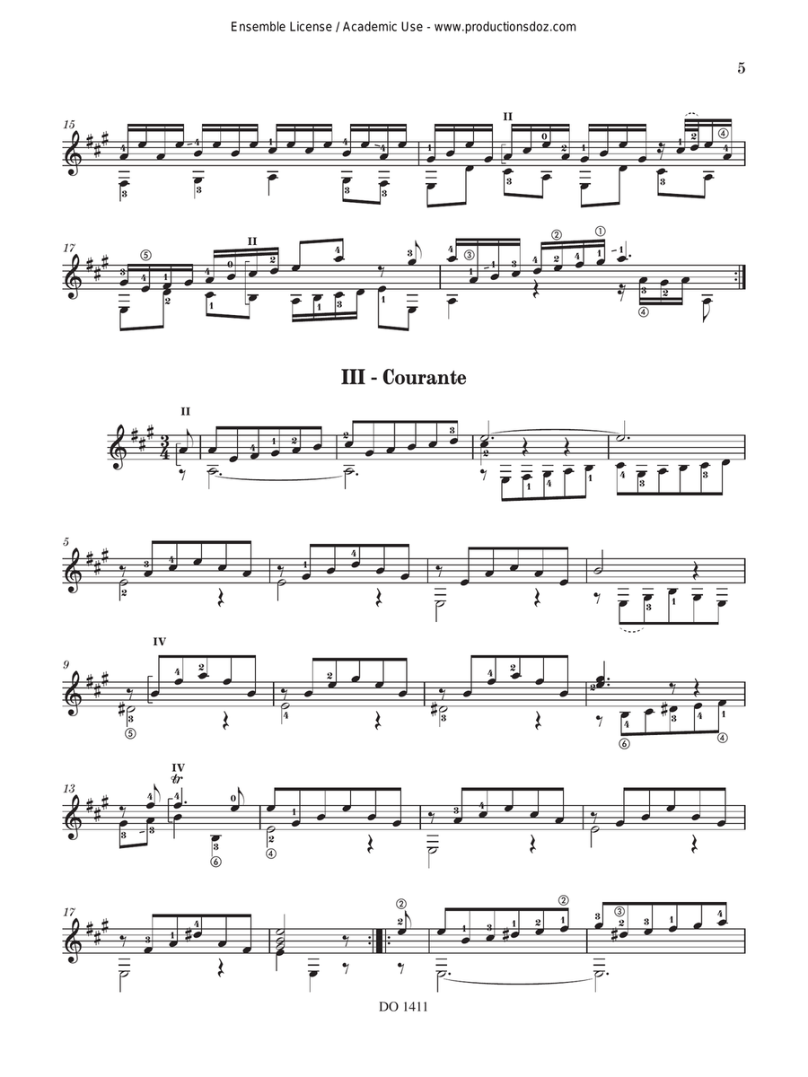 Suite Classical Guitar - Digital Sheet Music page 5