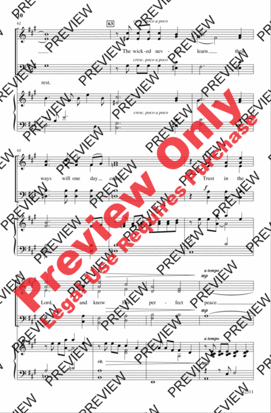 Open the Gates 4-Part scores gallery preview page 10