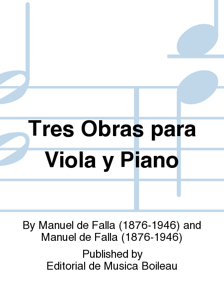 Tres Obras para Viola y Piano