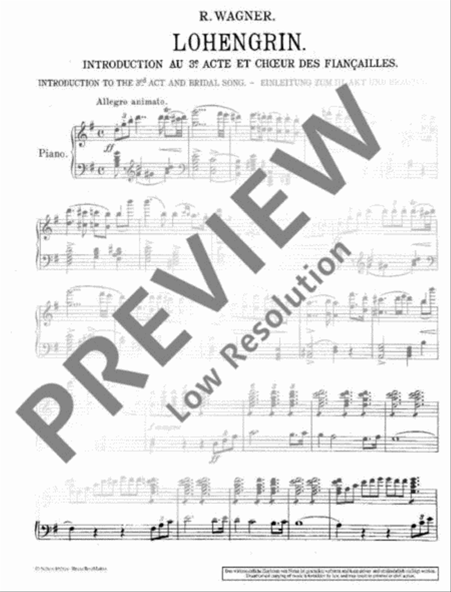 Lohengrin Lohengrin Piano Solo scores gallery preview page 4