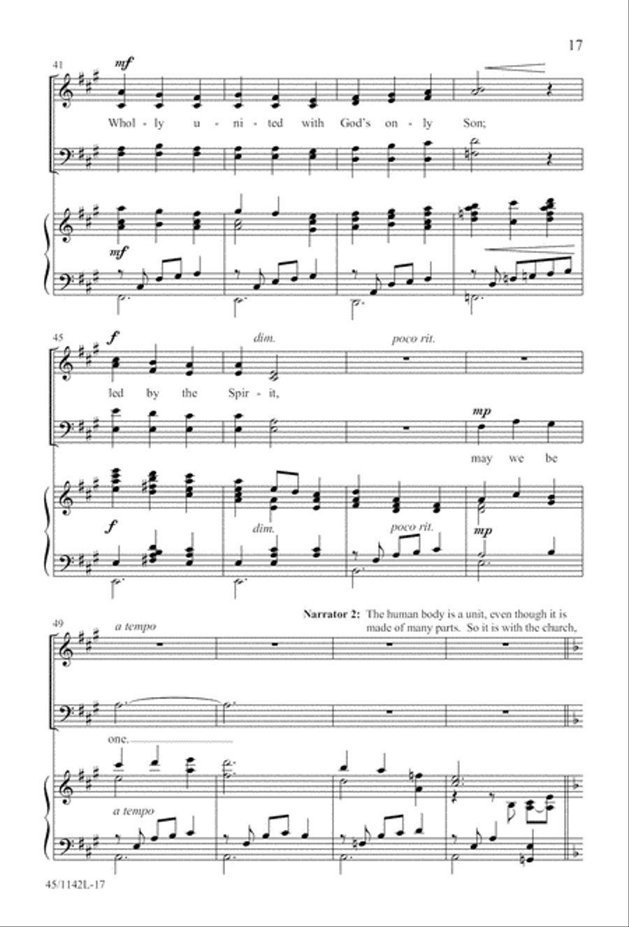 The Church's One Foundation 4-Part scores gallery preview page 19