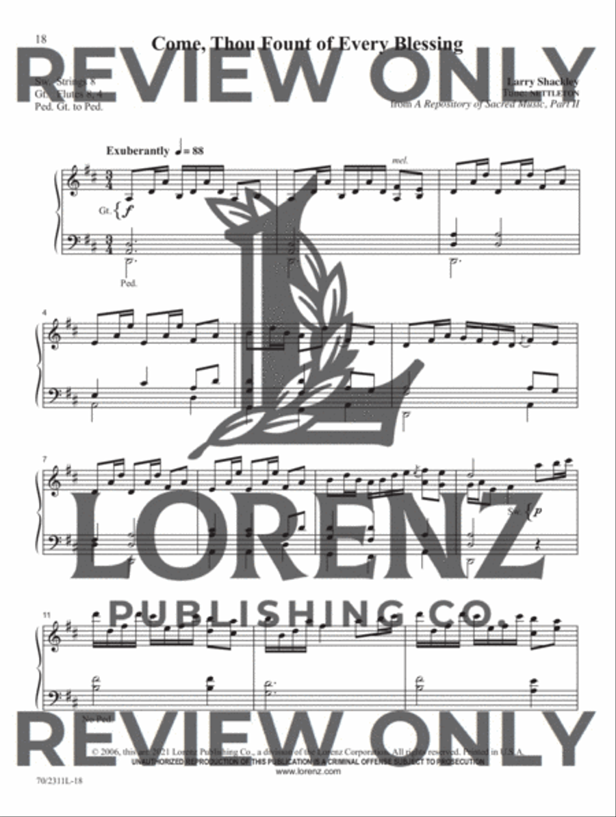 Sixty-Second Service Solutions for Organ Organ Solo scores gallery preview page 10