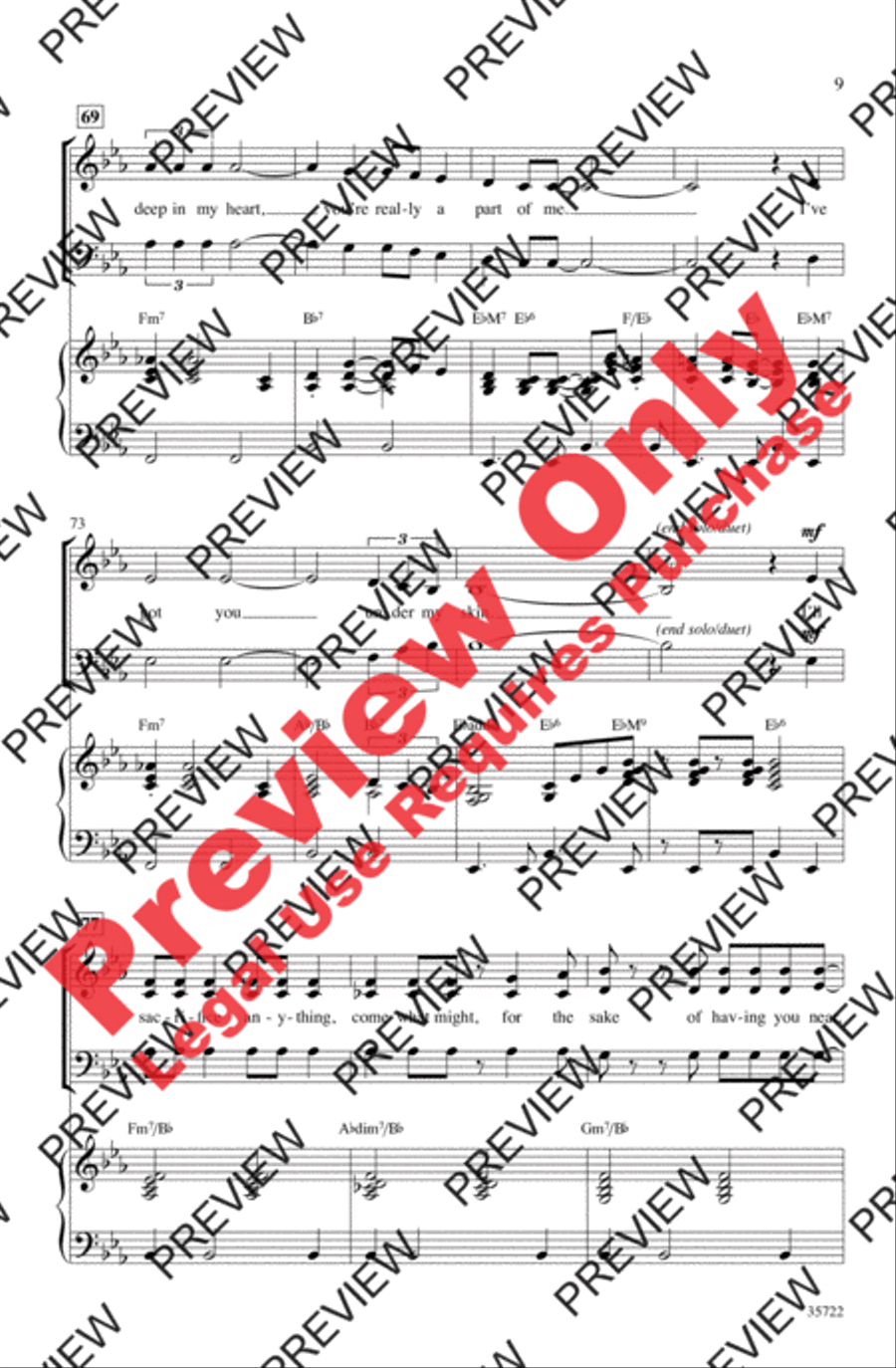 Let's Fall in Love 3-Part scores gallery preview page 9