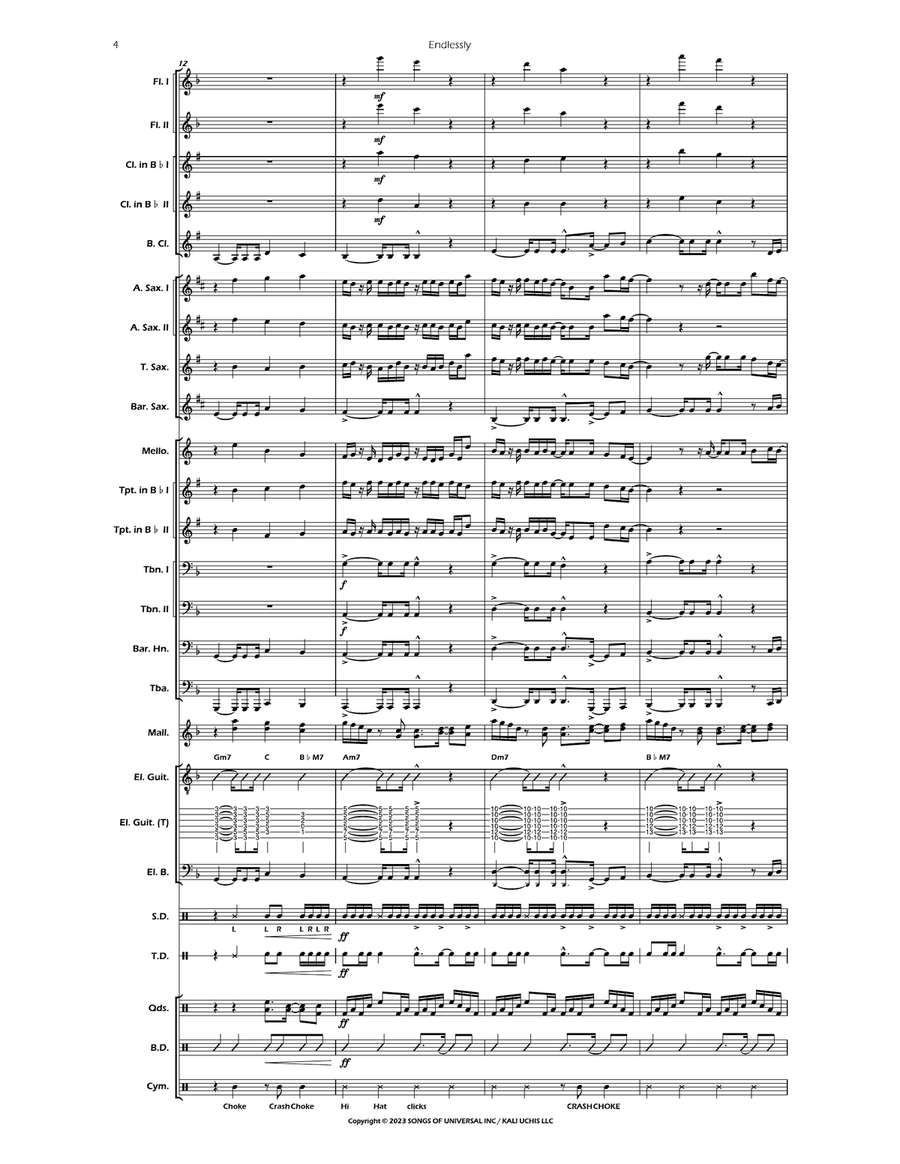 Endlessly Marching Band scores gallery preview page 5