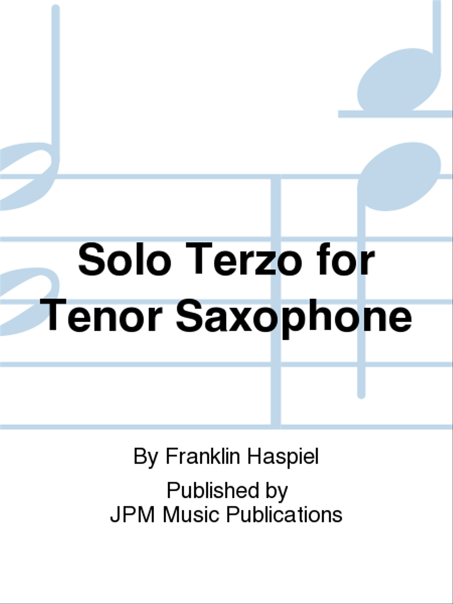 Solo Terzo for Tenor Saxophone Tenor Saxophone scores gallery preview page 1