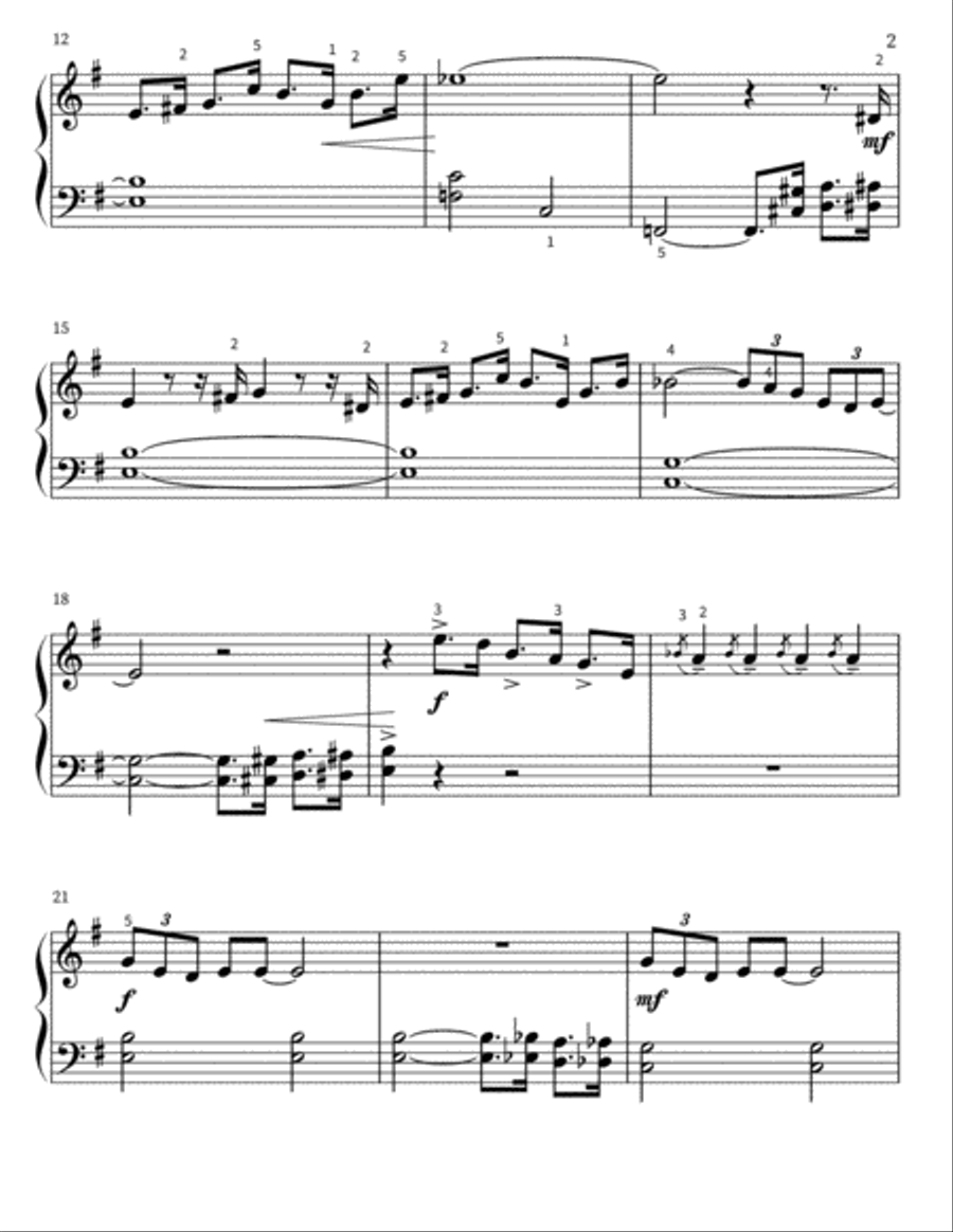 The Pink Panther Piano Solo scores gallery preview page 2