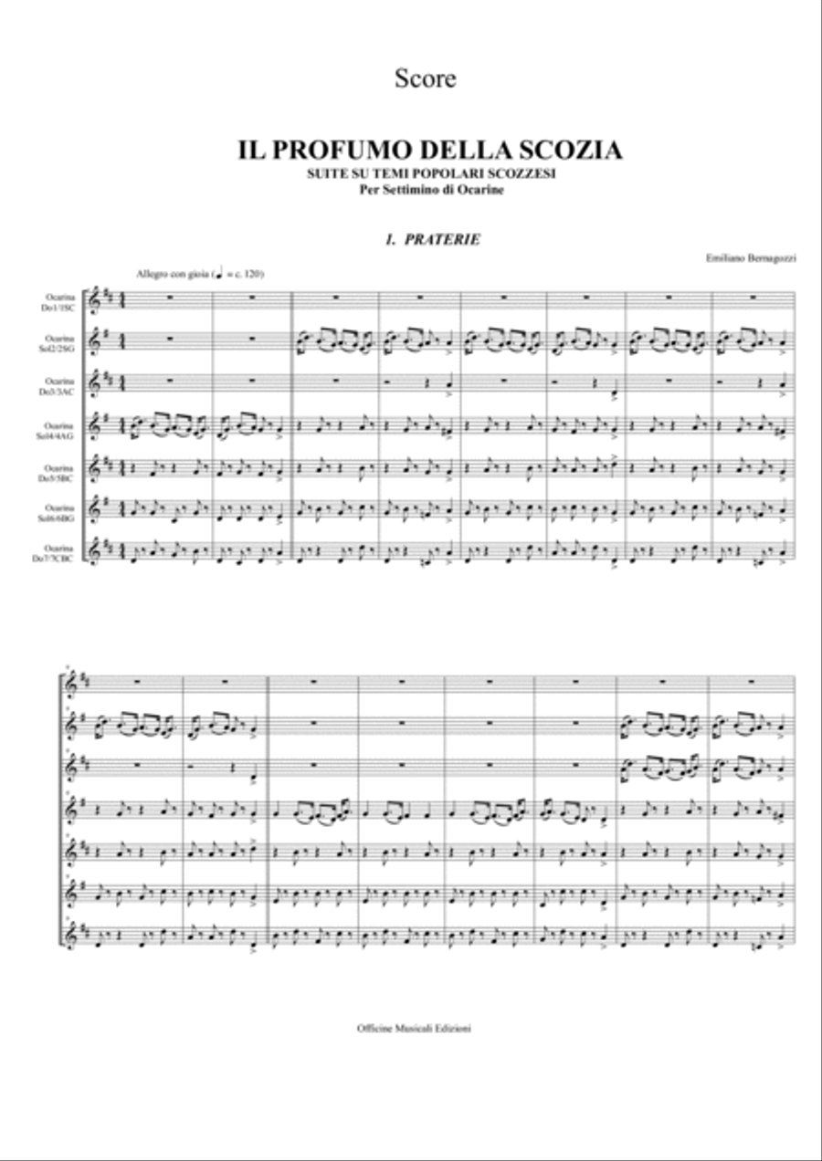 Il profumo della Scozia Small Ensemble scores gallery preview page 3