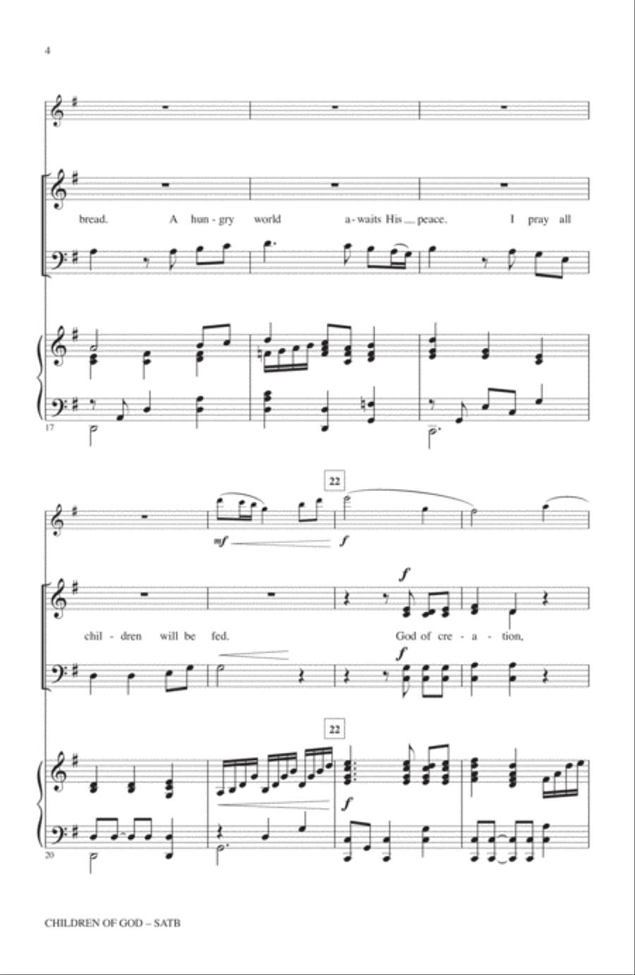 Children Of God 4-Part scores gallery preview page 3