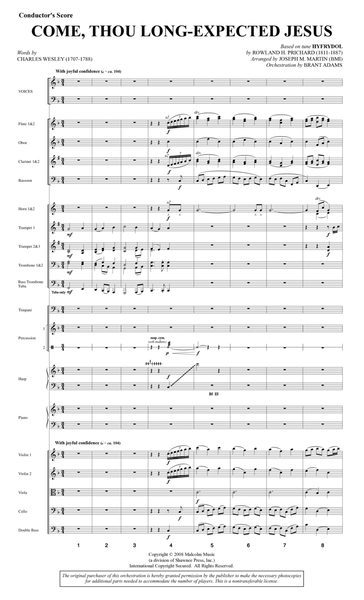 Come, Thou Long-Expected Jesus (from Carols For Choir And Congregation) - Score