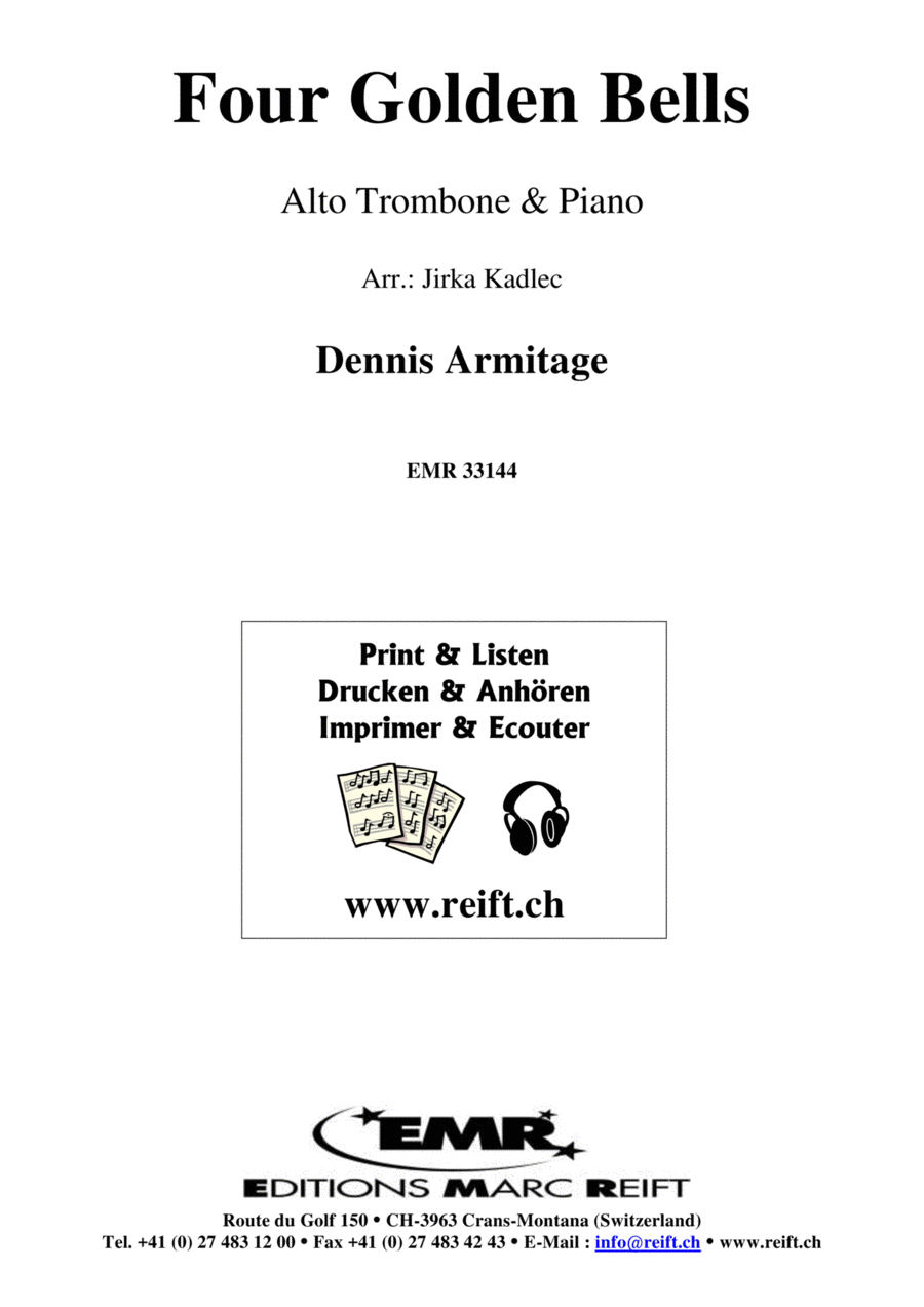 Four Golden Bells Piano Accompaniment scores gallery preview page 1