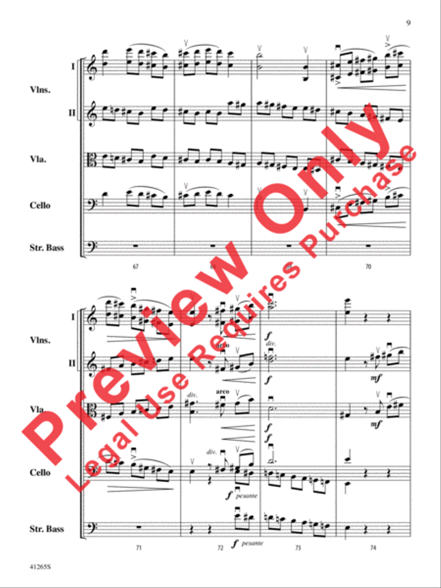 Country Song String Orchestra scores gallery preview page 10