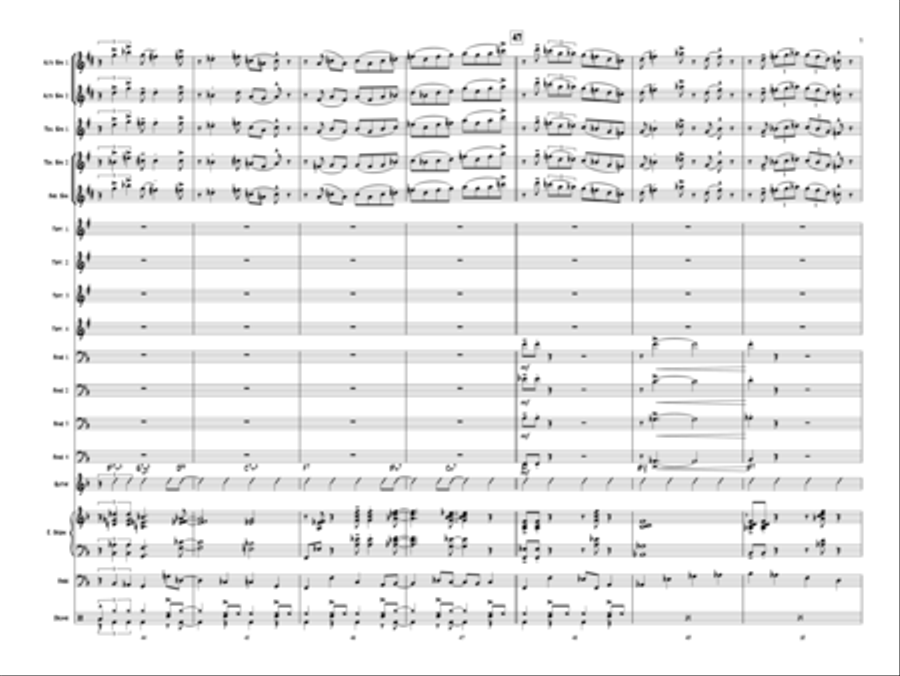 Sax Education Jazz Ensemble scores gallery preview page 8