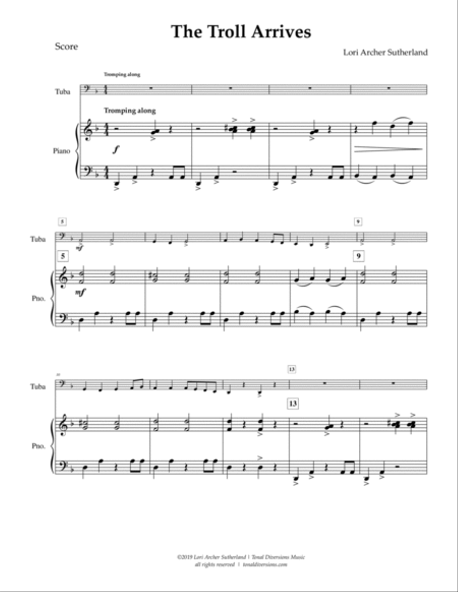 The Troll Arrives Chamber Music scores gallery preview page 2