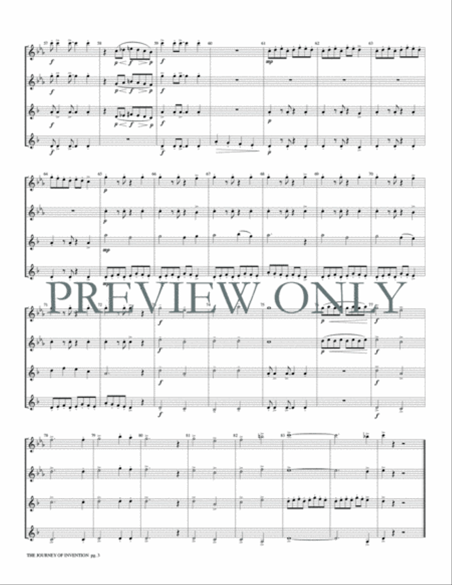 The Journey of Invention by David Marlatt Woodwind Quartet - Sheet Music page 5