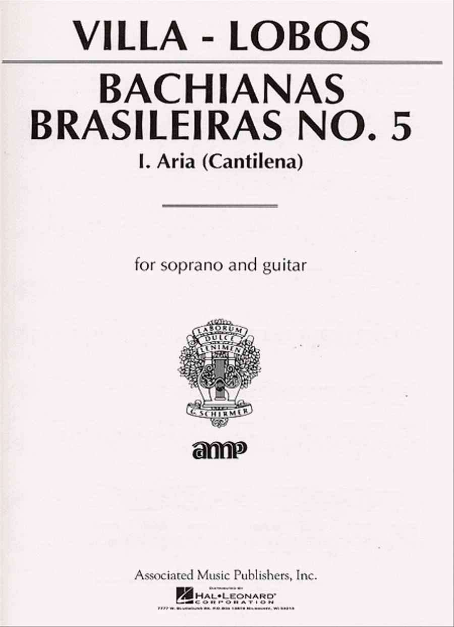 Bachianas Brasileiras No. 5: Aria Classical Guitar scores gallery preview page 1