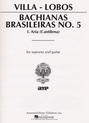 Book cover for Bachianas Brasileiras No. 5: Aria