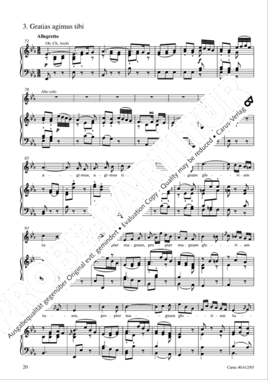 Harmoniemesse in B 4-Part scores gallery preview page 21