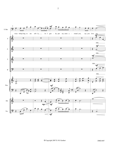 Laura, How I Love You (SATB, Bar Solo, Piano, Oboe, Cello) image number null