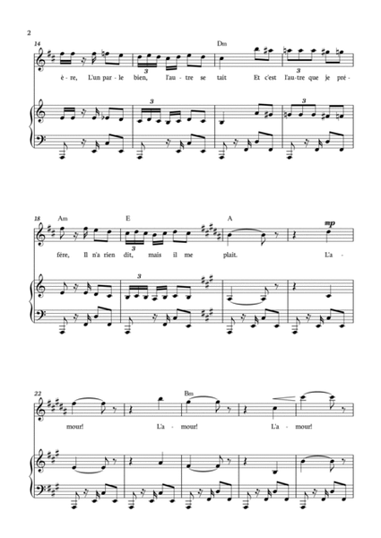 Habanera from Carmen for Clarinete with piano and chords.