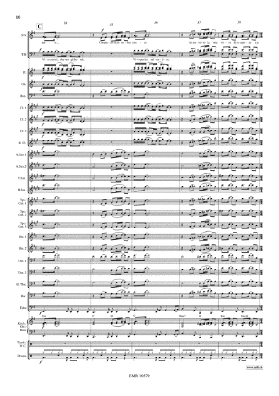 Vivo Per Lei Vivo Per Lei 4-Part scores gallery preview page 11