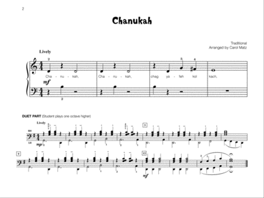 Famous & Fun Jewish Songs, Book 1 Piano Method scores gallery preview page 2