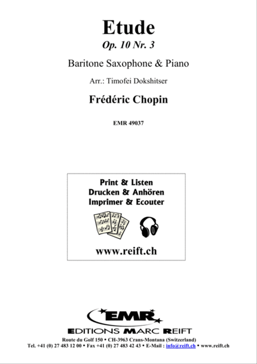 Etude Etude Baritone Saxophone scores gallery preview page 1