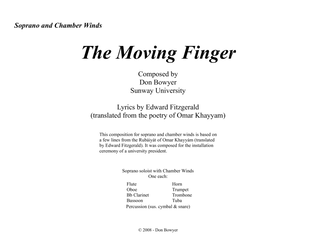 The Moving Finger (Chamber Winds)