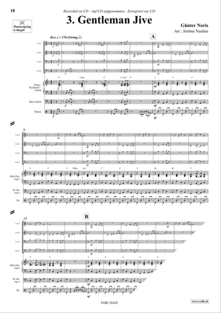 Let's Dance Volume 1 Woodwind Quartet scores gallery preview page 5