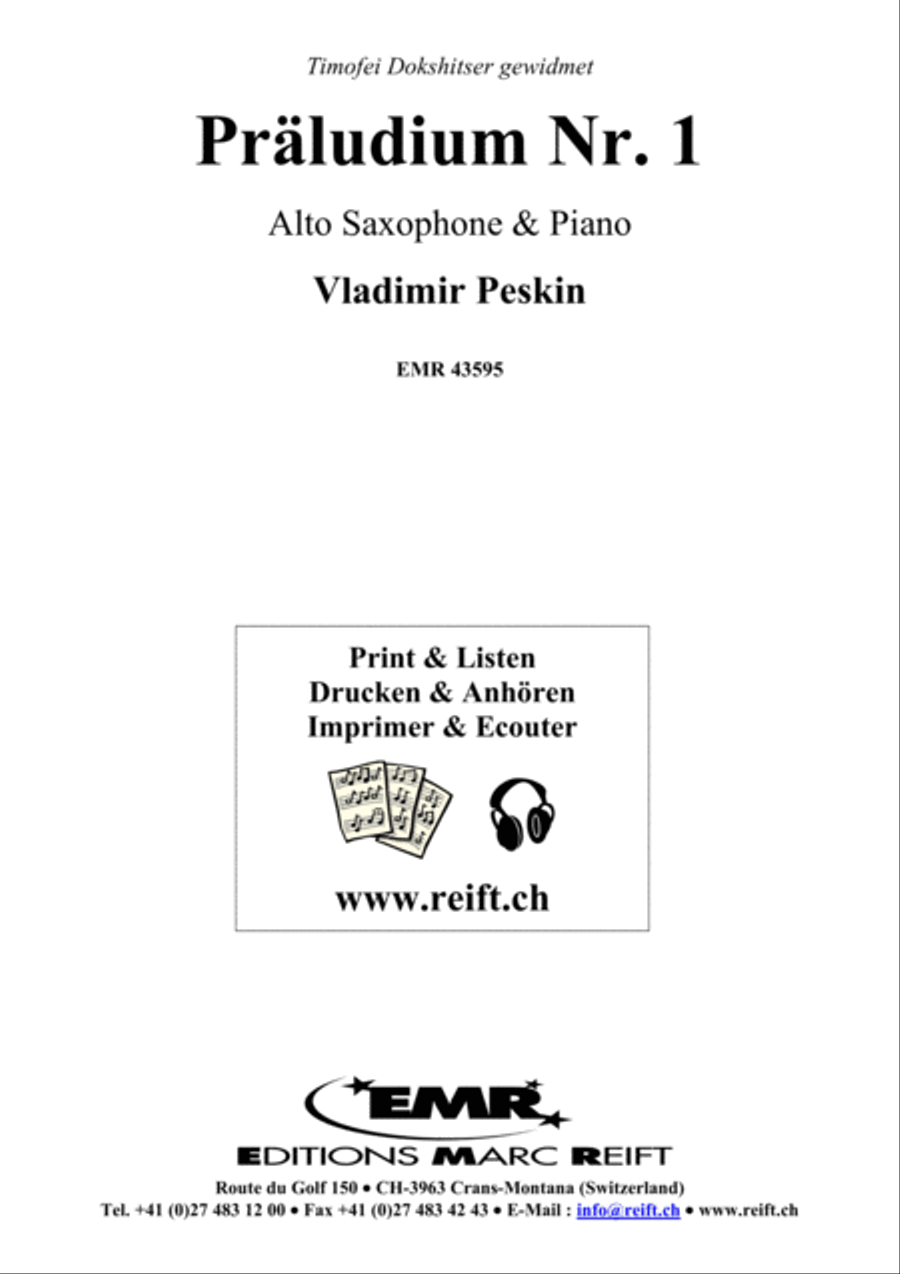 Praludium No. 1 Praludium No. 1 Alto Saxophone scores gallery preview page 2
