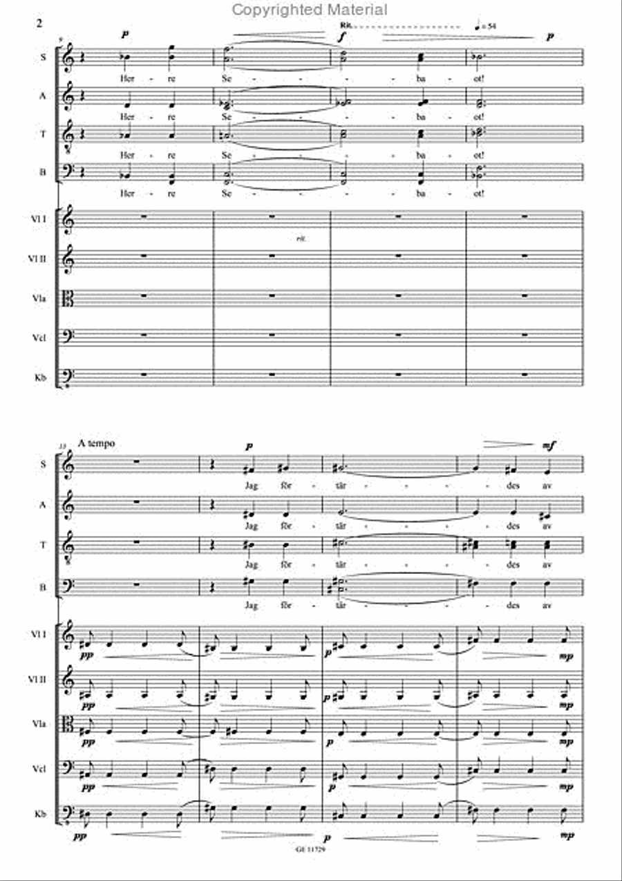 Ljuvlig ar din boning - Partitur 4-Part scores gallery preview page 3