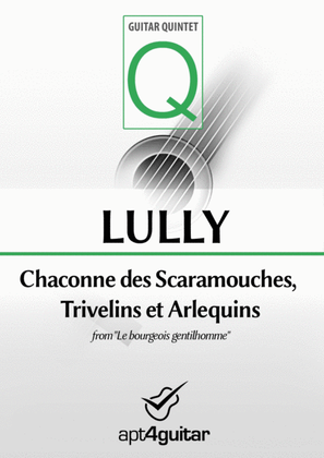 Book cover for Chaconne des Scaramouches, Trivelins et Arlequins