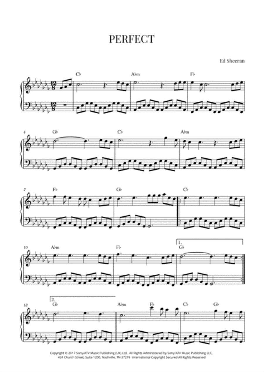 Perfect Perfect Small Ensemble scores gallery preview page 1