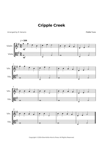 Cripple Creek - Violin and Viola (Beginner) image number null