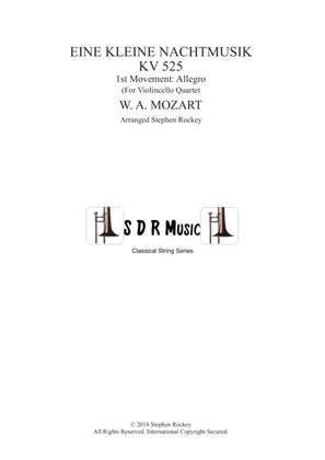 Book cover for Eine Kleine Nacht Musik 1st Movement Allegro for Violincello Quartet