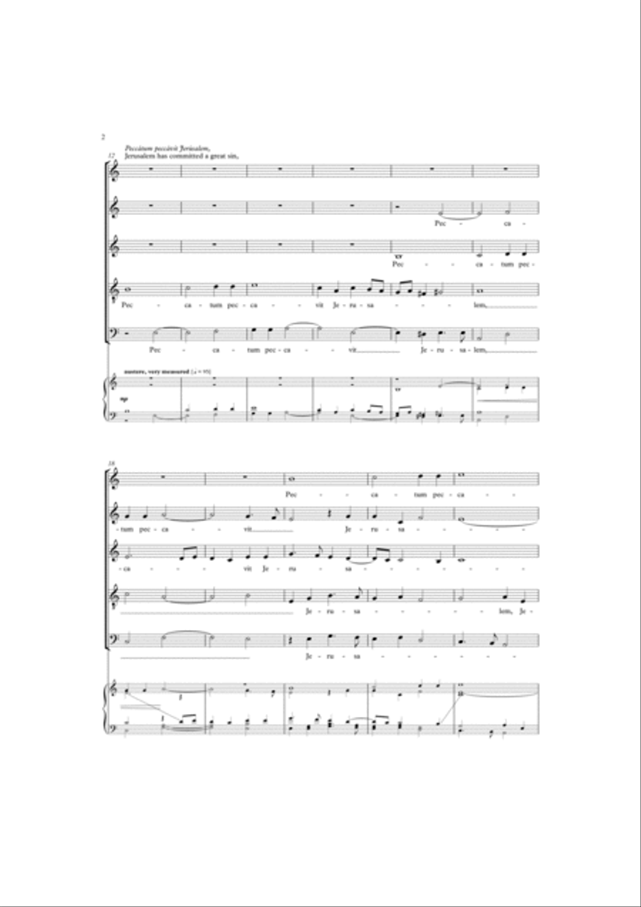 Lamentations SSATB scores gallery preview page 3